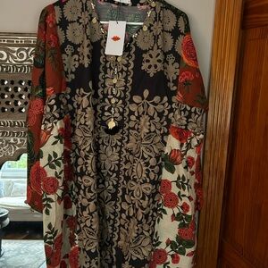 Floral Patchwork short length Khaadi Kurta